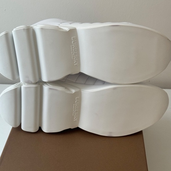 Size 45 - Burberry Quilted White Sneakers axburton main image 7